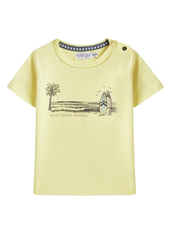 ديركجي مجموعة من شورت وتيشيرت بطبعة جرافيك